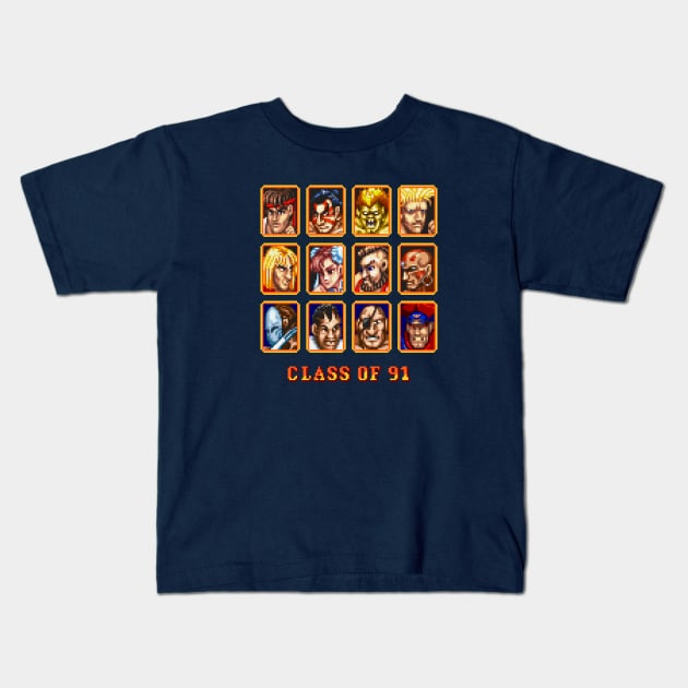 Class of 91 Kids T-Shirt by Quillix